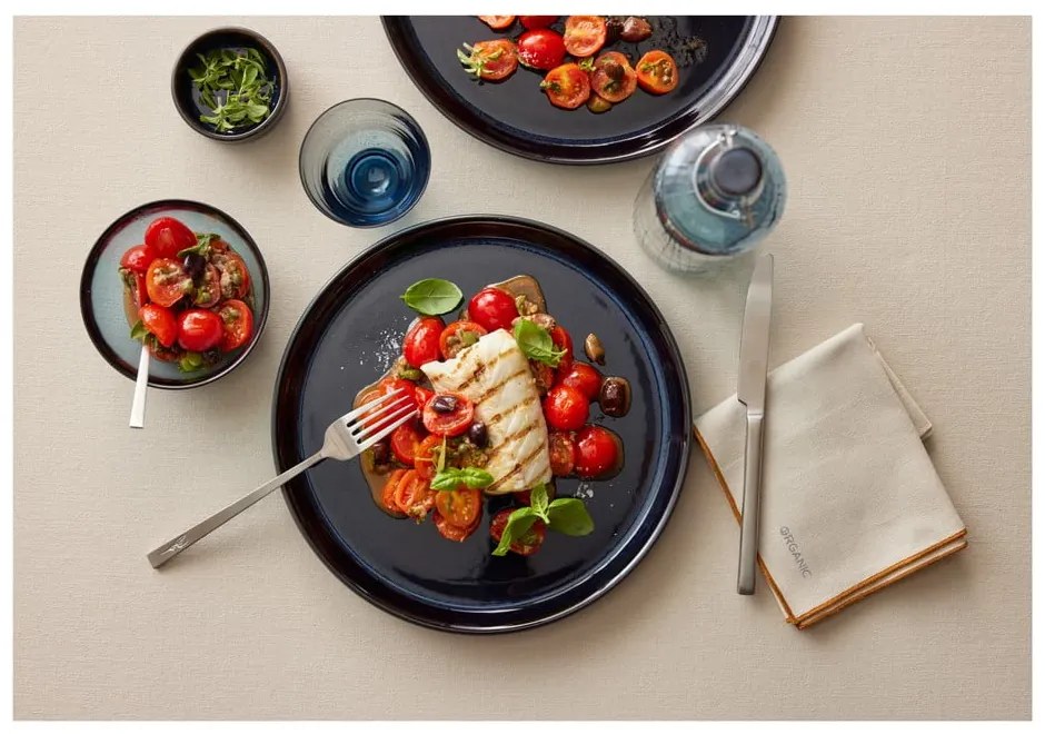 Posate color argento opaco in acciaio 16 pz – Bitz