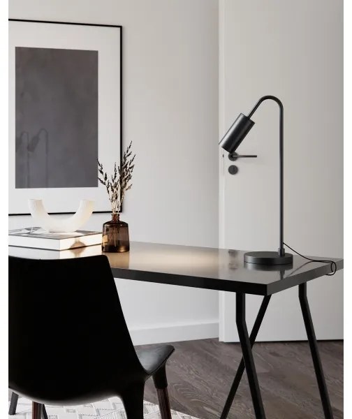 ByRydens 4002580-4002 - Lampada da tavolo CURVE 1xGU10/7W/230V nera