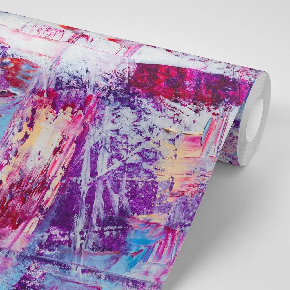Carta da parati autoadesiva – Texture viola