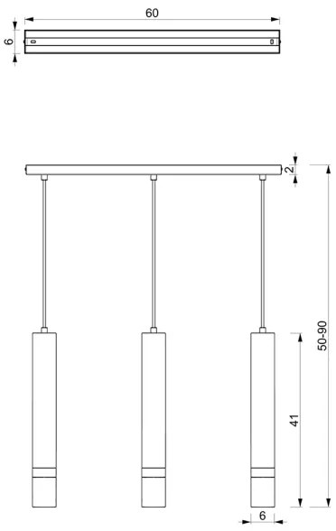 Brilagi - Lampadario a sospensione con filo POKER 3xGU10/25W/230V blu