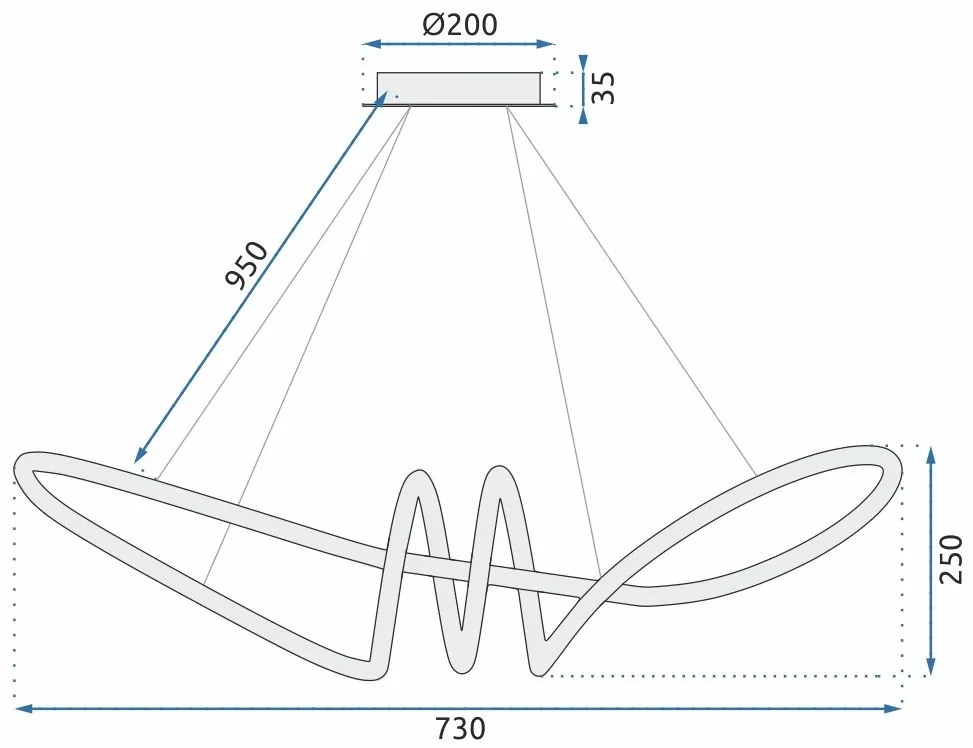 Lampada LED APP824-CP Gold