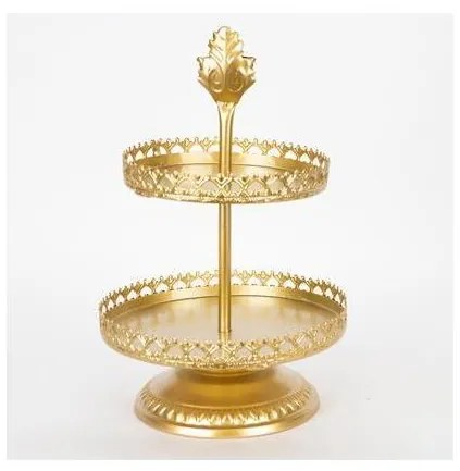 Vassoio decorativo diametro 25,5 cm oro