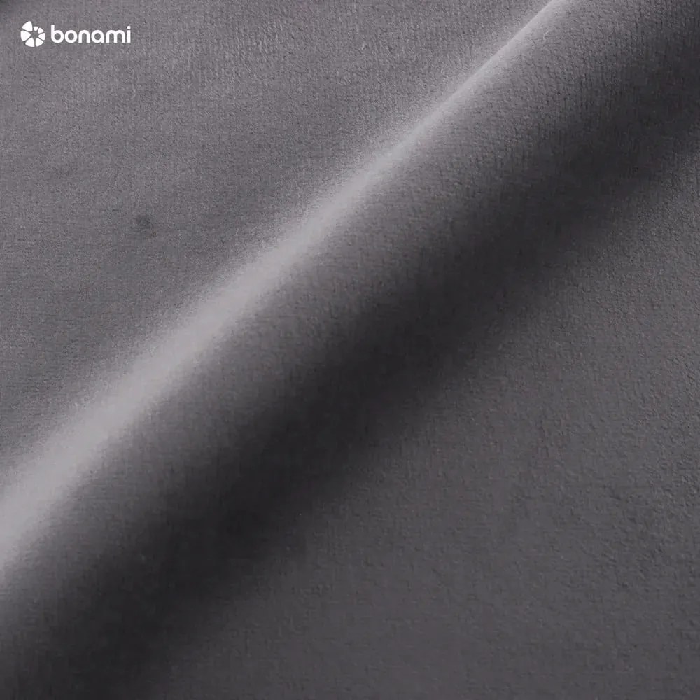 Letto matrimoniale imbottito grigio scuro con contenitore con griglia 180x200 cm Anani - Makamii