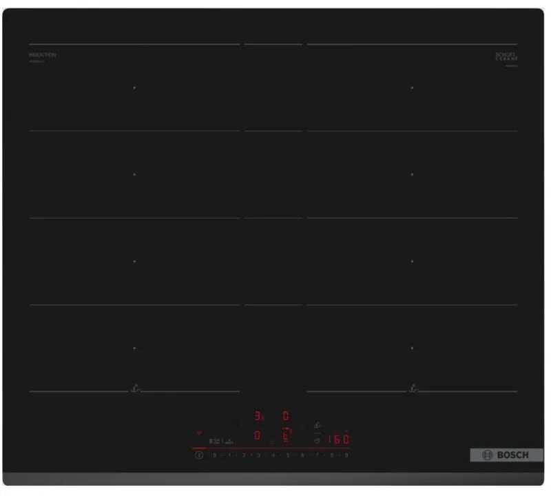 piano cottura a induzione 60 cm 4 fuochi 7400 w nero - PXY63KHC1E - bosch