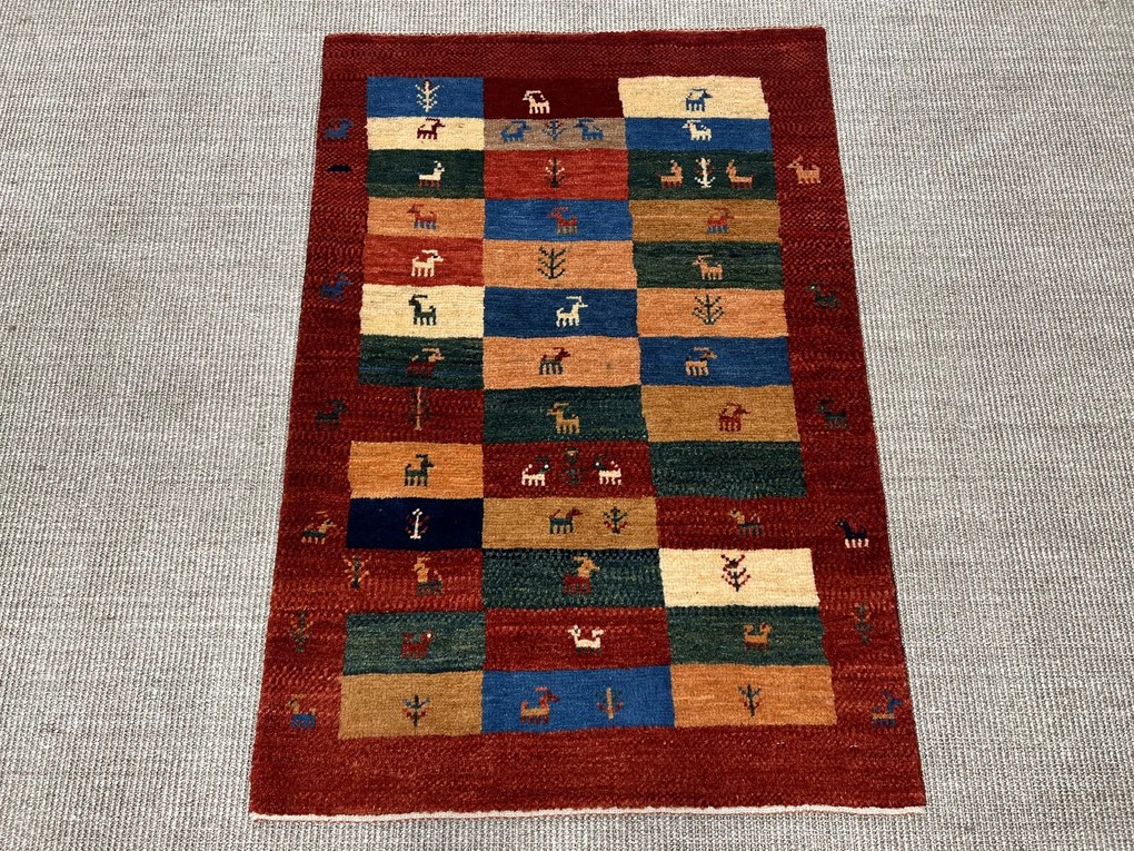 Gabbeh Tappeto persiano 80 x 110 (Iran) Annodato A Mano