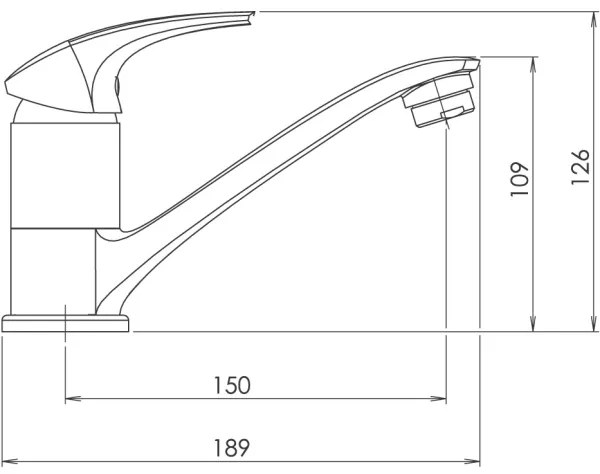 Novaservis - Miscelatore per lavello/lavabo METALIA cromo lucido