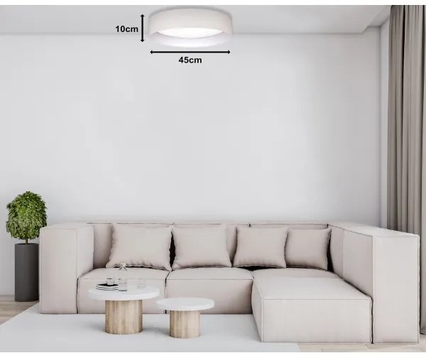 Duolla - Plafoniera LED ROLLER LED/24W/230V diametro 45 cm color crema