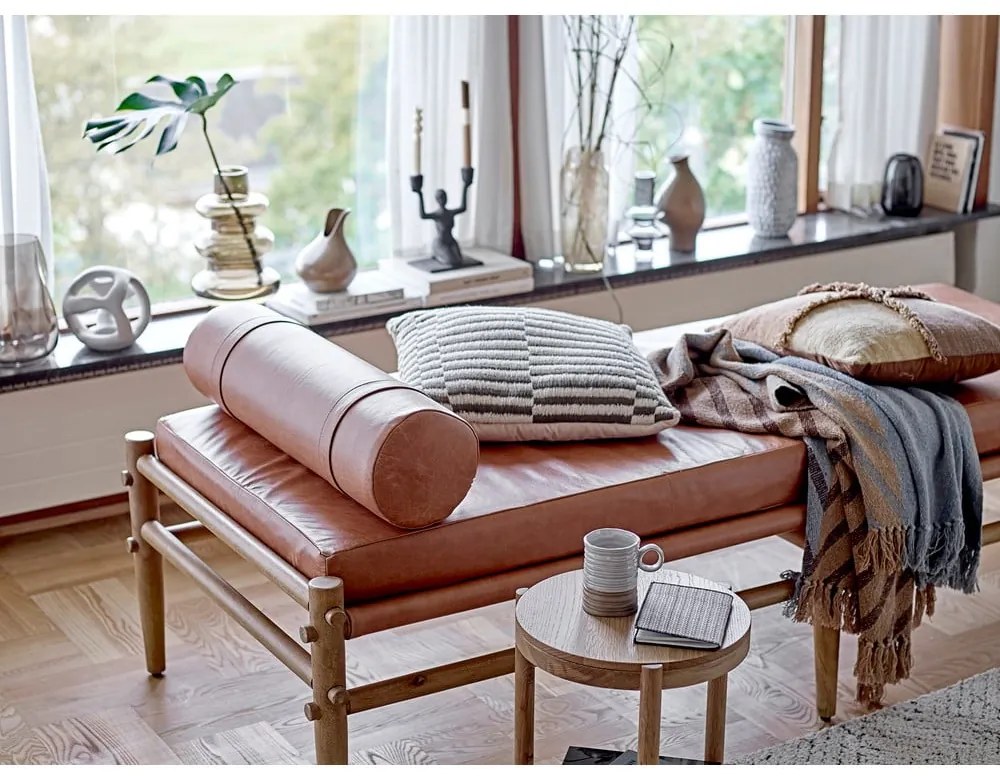 Tappeto color crema in misto cotone 150x210 cm Saxo – Bloomingville