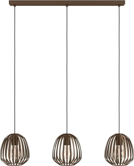 Eglo 901098 - Lampadario a sospensione con cavo ESPINAL 3xE27/40W/230V, finitura bronzo