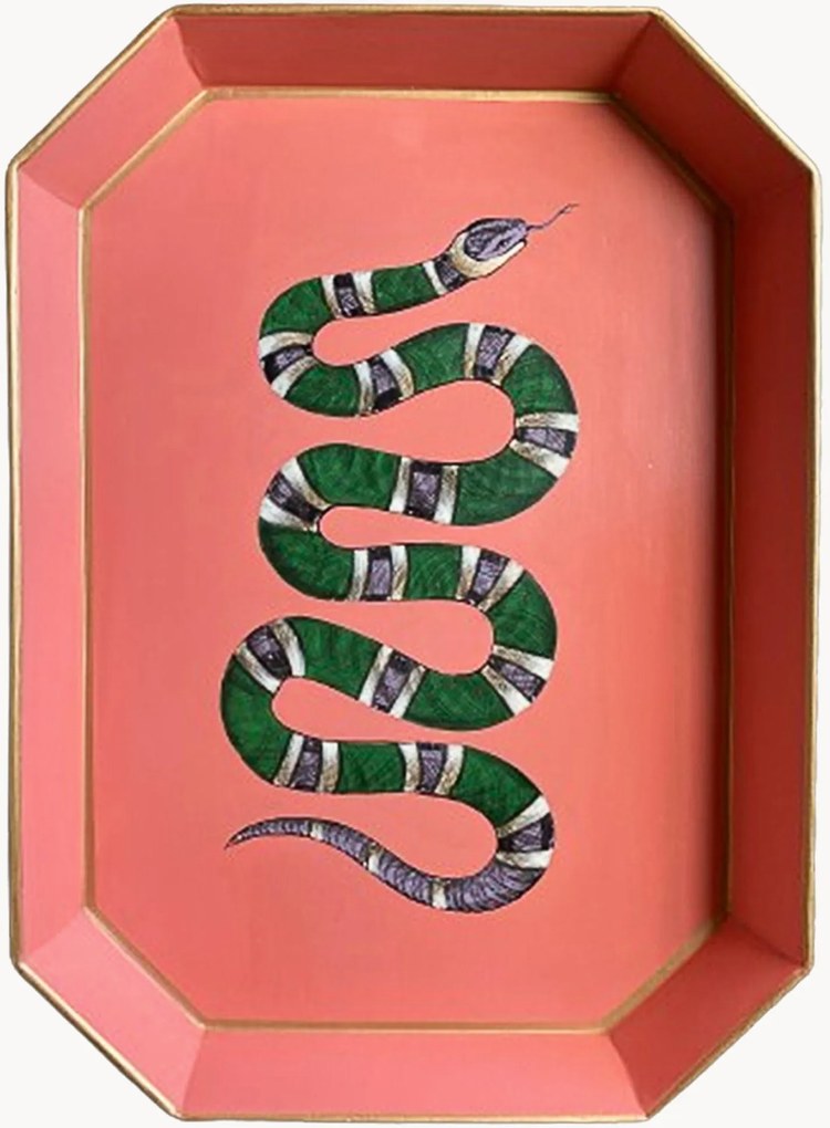 Vassoio decorativo dipinto a mano Flora