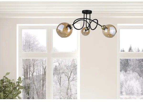 Lampadario a plafone VENUS GOLD 3xE27/60W/230V