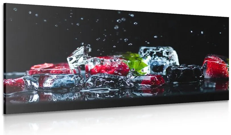 Quadro su tela – Cubetti di ghiaccio alla frutta