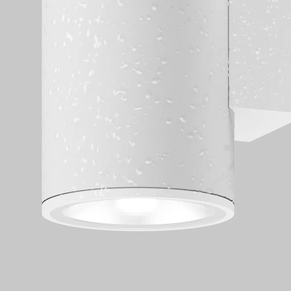 Lampada Da Parete Moderna Da Esterno Metallo Bianco Luce Led 5W Ip65
