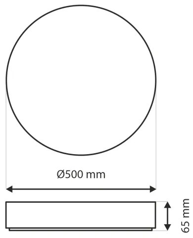 Plafoniera LED dimmerabile DRINA LED/36W/230V 2700-6500K + telecomando