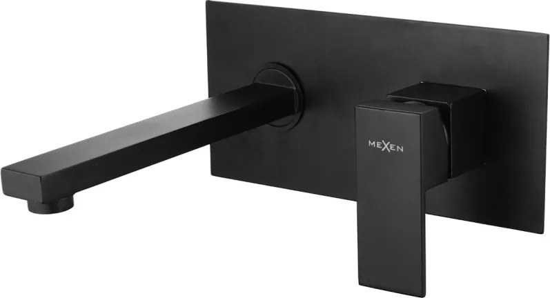 Mexen Cube rubinetto da lavabo ad incasso, nero - 73115-70