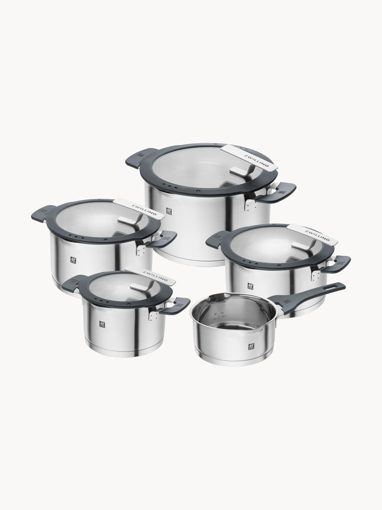 Batteria di pentole in acciaio inossidabile Simplfy, set di 5