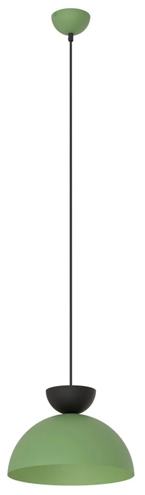 Lampadario Minimal Efesto Acciaio Nero Verde 1 Luce Gx53 Ip20