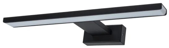 Applique da bagno LED SHINE/7W/230V 30 cm IP44 nero