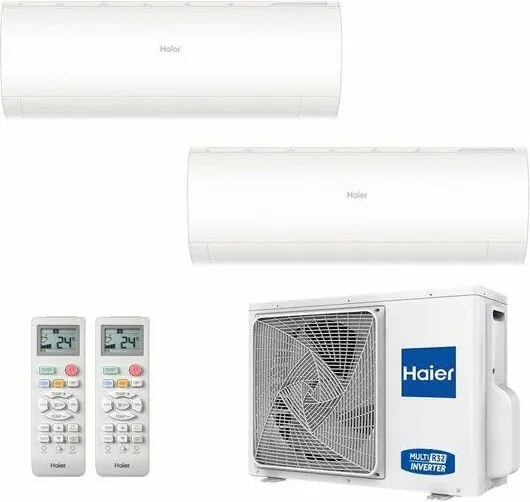 Haier - Climatizzatore Dual Split Pearl 9000+12000 2U40S2SM1FA R-32 a++/a+ 9+12