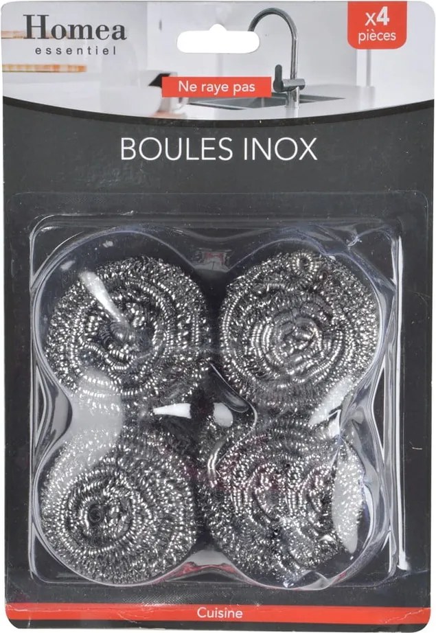 Stracci per piatti in acciaio in set da 12 pezzi - Homéa