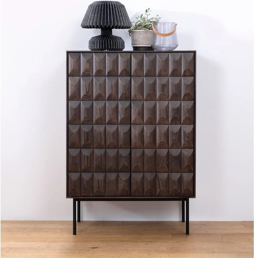 Mobile marrone scuro 90x130 cm Latina - Unique Furniture