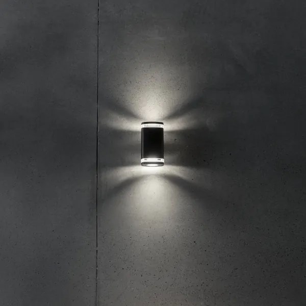 Kanlux 38886 - Applique da esterno ZEVI 2xGU10/10W/230V IP54 nero