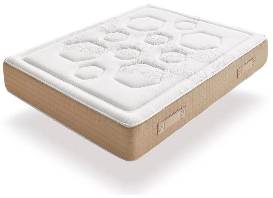Materasso termoregolante reversibile a molle dure/medie 160x200 cm Hexaflex Bagged Springs Gel - Moonia