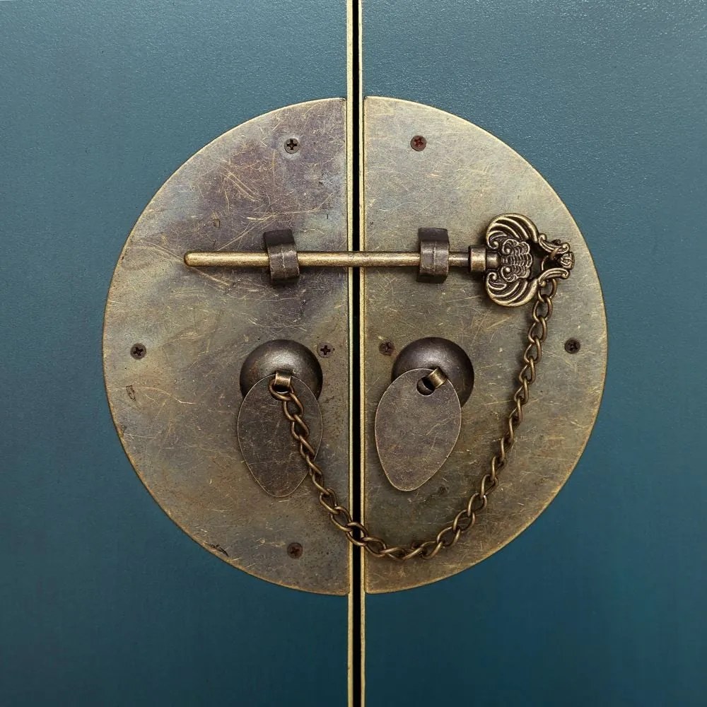 Cassettiera alta blu 73x90 cm Oriente - Ixia