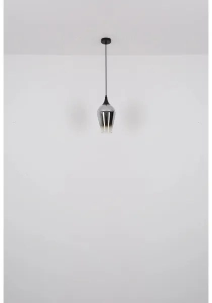 Globo 15552H3 - Lampadario a sospensione con filo LAVUS 1xE27/60W/230V diametro 18 cm nero