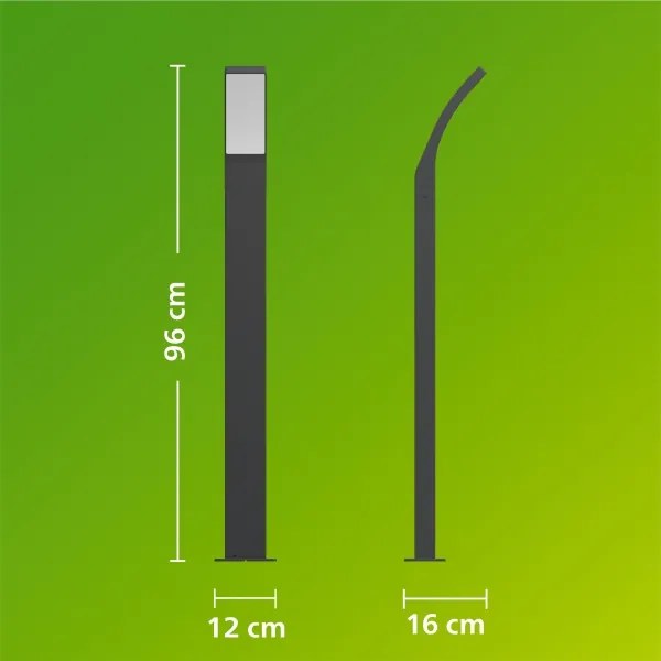 Philips - Lampada da esterno LED SPLAY LED/4,3W/230V 2700K 96 cm IP44