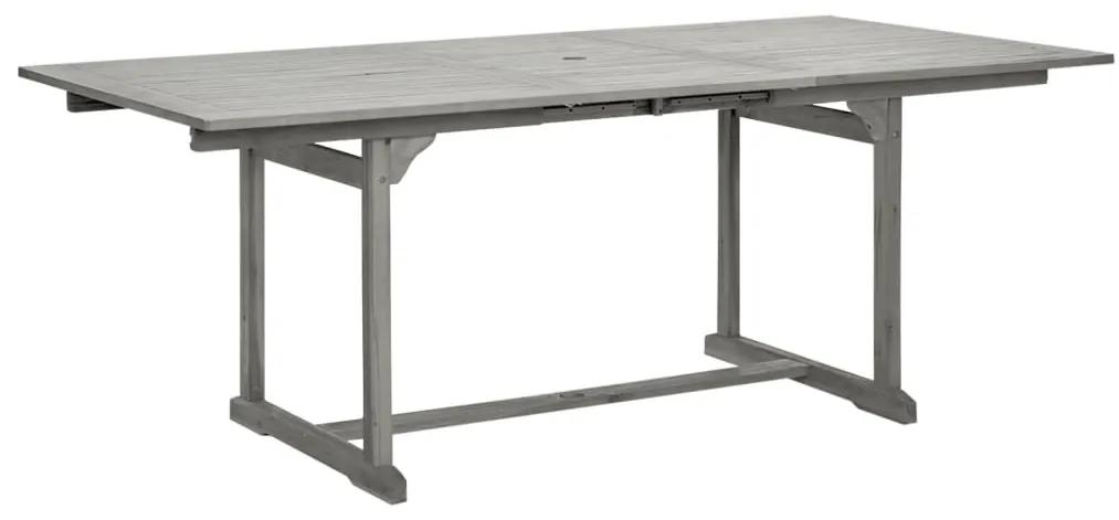 Tavolo da Pranzo per Esterni (150-200)x100x75cm Massello Acacia