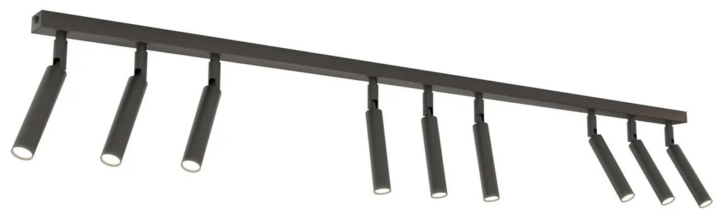 Lampadario Orientabile da soffitto IVI 9 Black