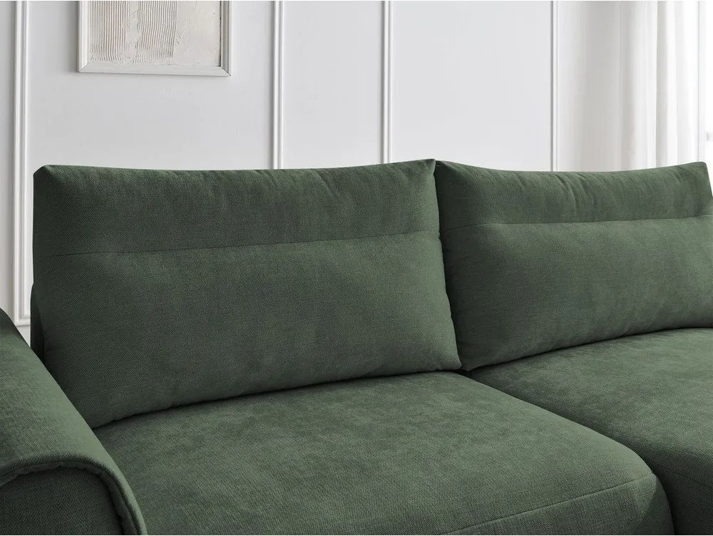 Divano angolare in verde scuro Aden – Bobochic Paris