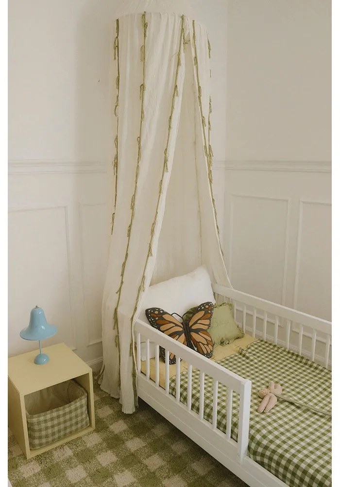 Tappeto per bambini verde in cotone lavabile/tessuto a mano 90x120 cm Vichy – Lorena Canals