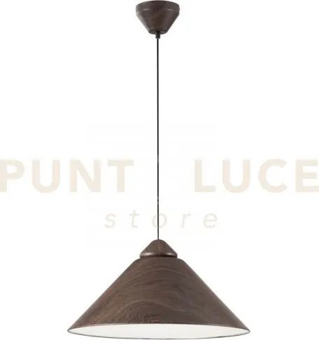 Lampadario a sospensione bigbang marrone e bianca 1 luce attacco e2...