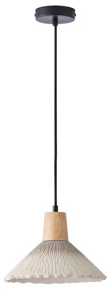 Lampadario a sospensione con filo 1xE27/15W/230V color crema