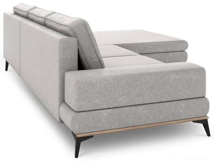 Divano letto angolare grigio chiaro, angolo destro Planet - Windsor &amp; Co Sofas