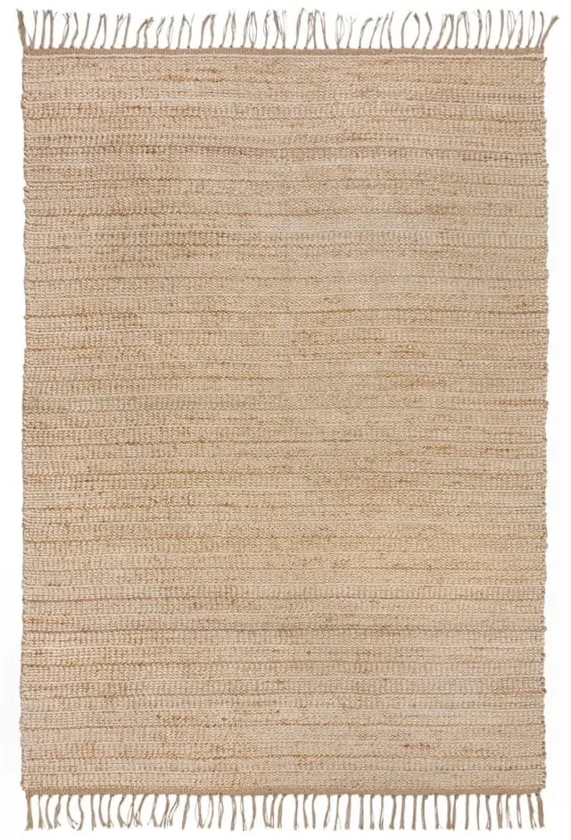 Tappeto di colore naturale in iuta tessuto a mano 160x230 cm Levi – Flair Rugs