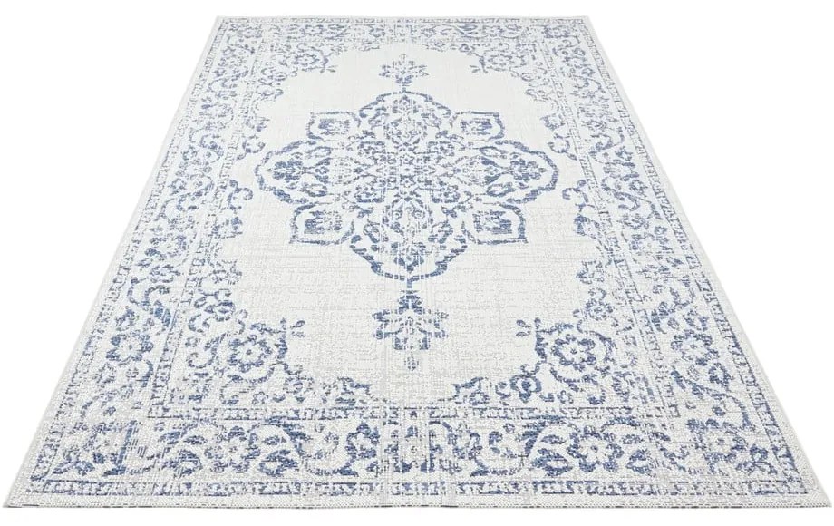 Tappeto da esterno blu e crema , 200 x 290 cm Tilos - NORTHRUGS