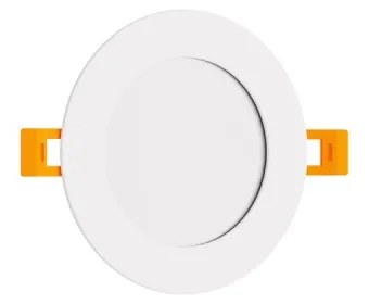 Pannello LED Rotondo 8W, 800lm, no Flickering, Foro Ø106-110mm Colore Bianco Caldo 3.000K