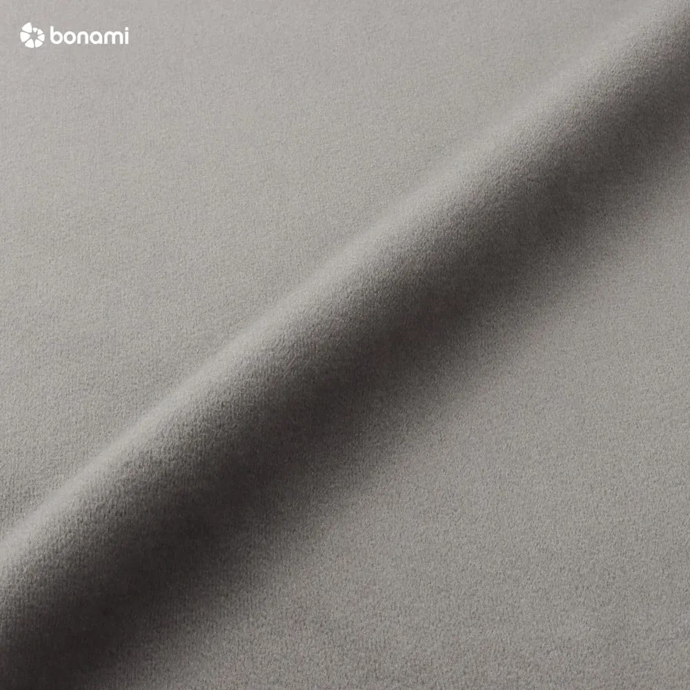 Divano angolare in velluto grigio (angolo destro) Jodie - Micadoni Home