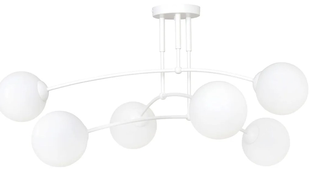 Lampadario a sospensione PREGOS 6 WHITE