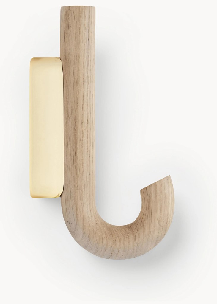 Gancio da parete in legno di quercia Umbrella, in diverse dimensioni