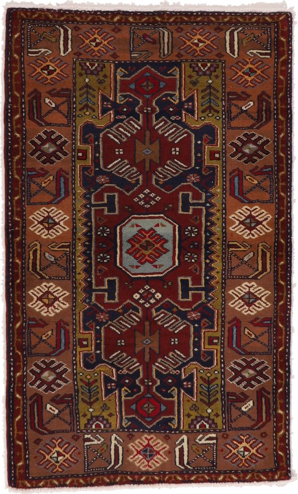 Hamedan Tappeto 140 x 90 (Iran) Annodato A Mano