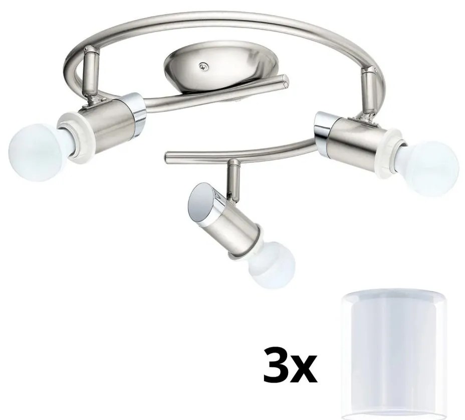 Eglo - Faretto LED MY CHOICE 3xE14/4W/230V  cromo/bianco
