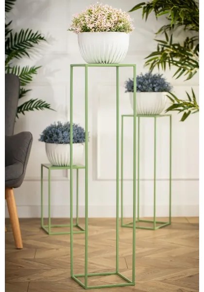 Portafiori 100x24 cm verde scuro