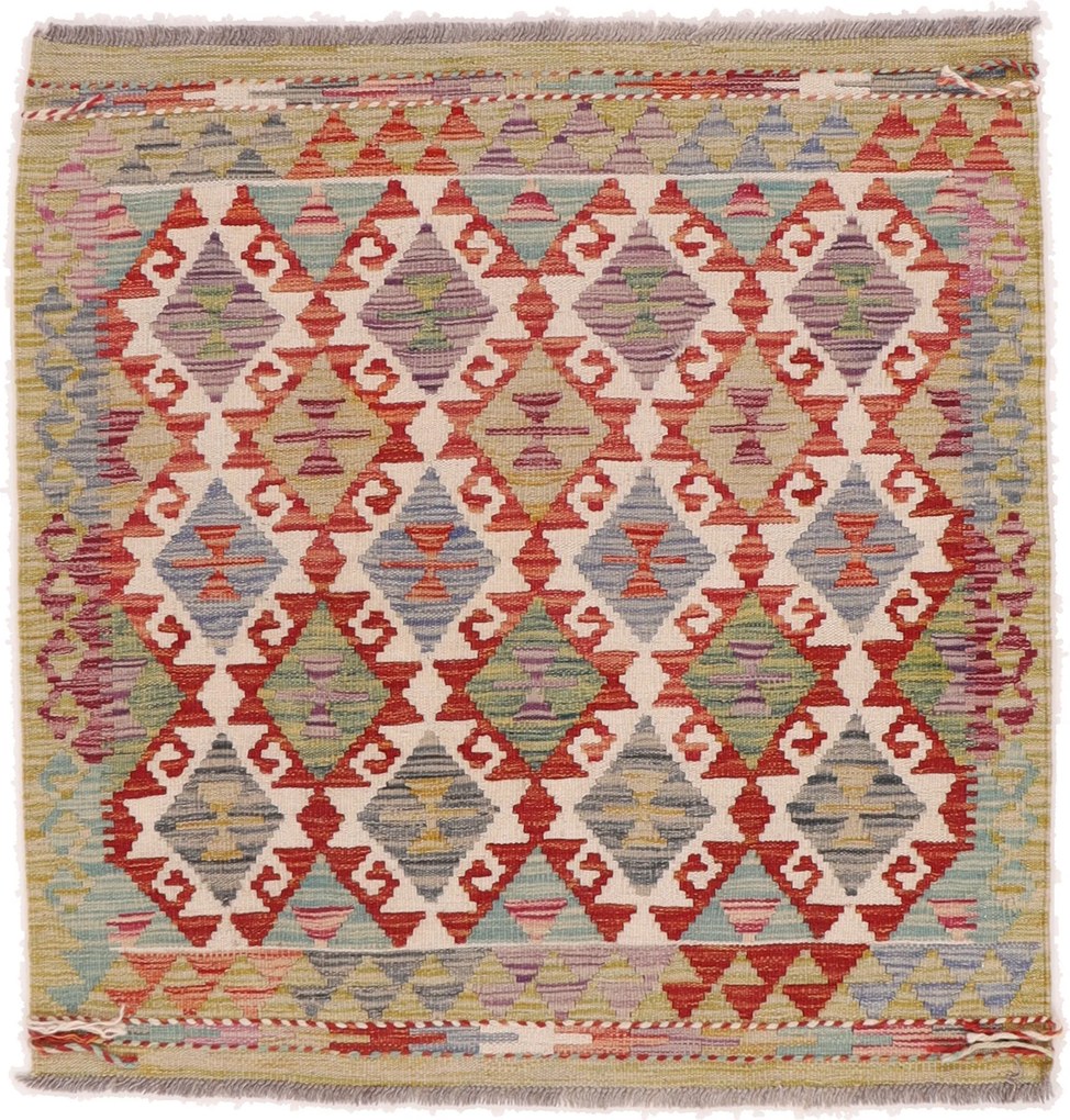 Kilim Tappeto orientale 100x100 (Afghanistan) Tessuto A Mano