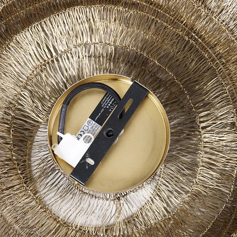 Plafoniera orientale dorata 45 cm - Vadi