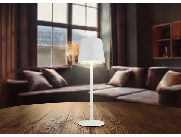 Globo 58482W-LED lampada da tavolo ricaricabile touch VAN. 2W/5V 2200mAh IP44 bi