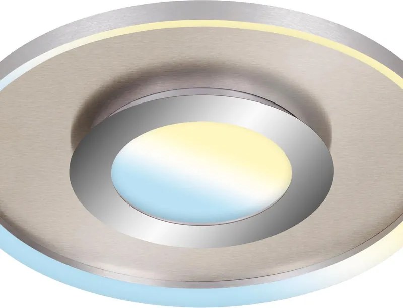 Plafoniera LED Frame Ø 49.5 cm argento IP20, 3000 lumen